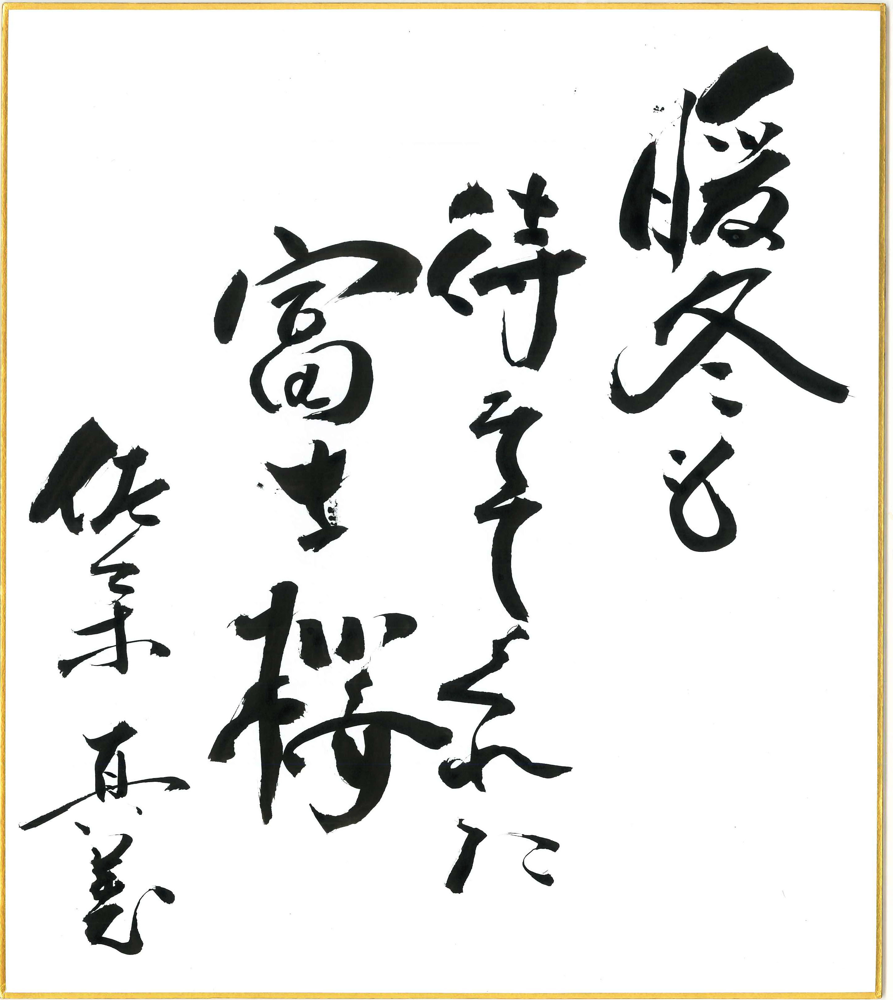 暖冬も　待っててくれた　富士桜　佐々木 真美