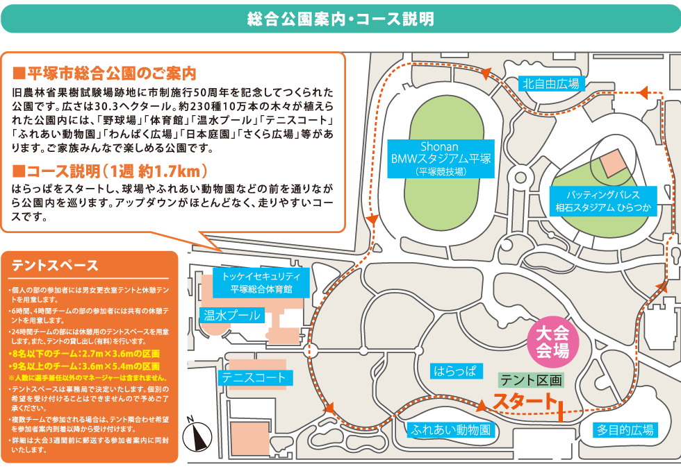 総合公園案内・コース説明