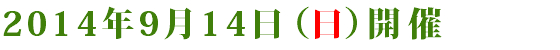 関西発の大型ウルトラマラソン2014年9月14日（日）開催