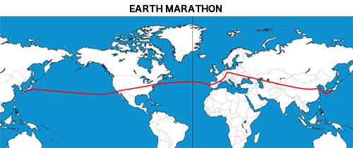 EARTH MARATHON ROUTE