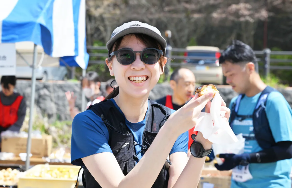 大会のエイドステーション