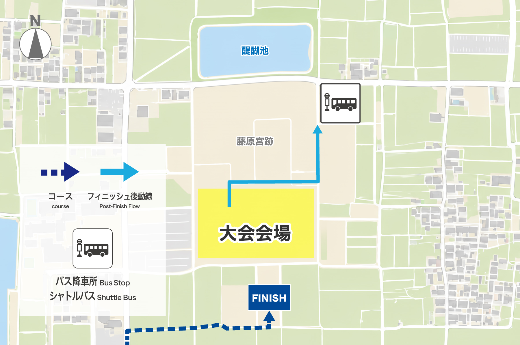 フィニッシュ後周辺図