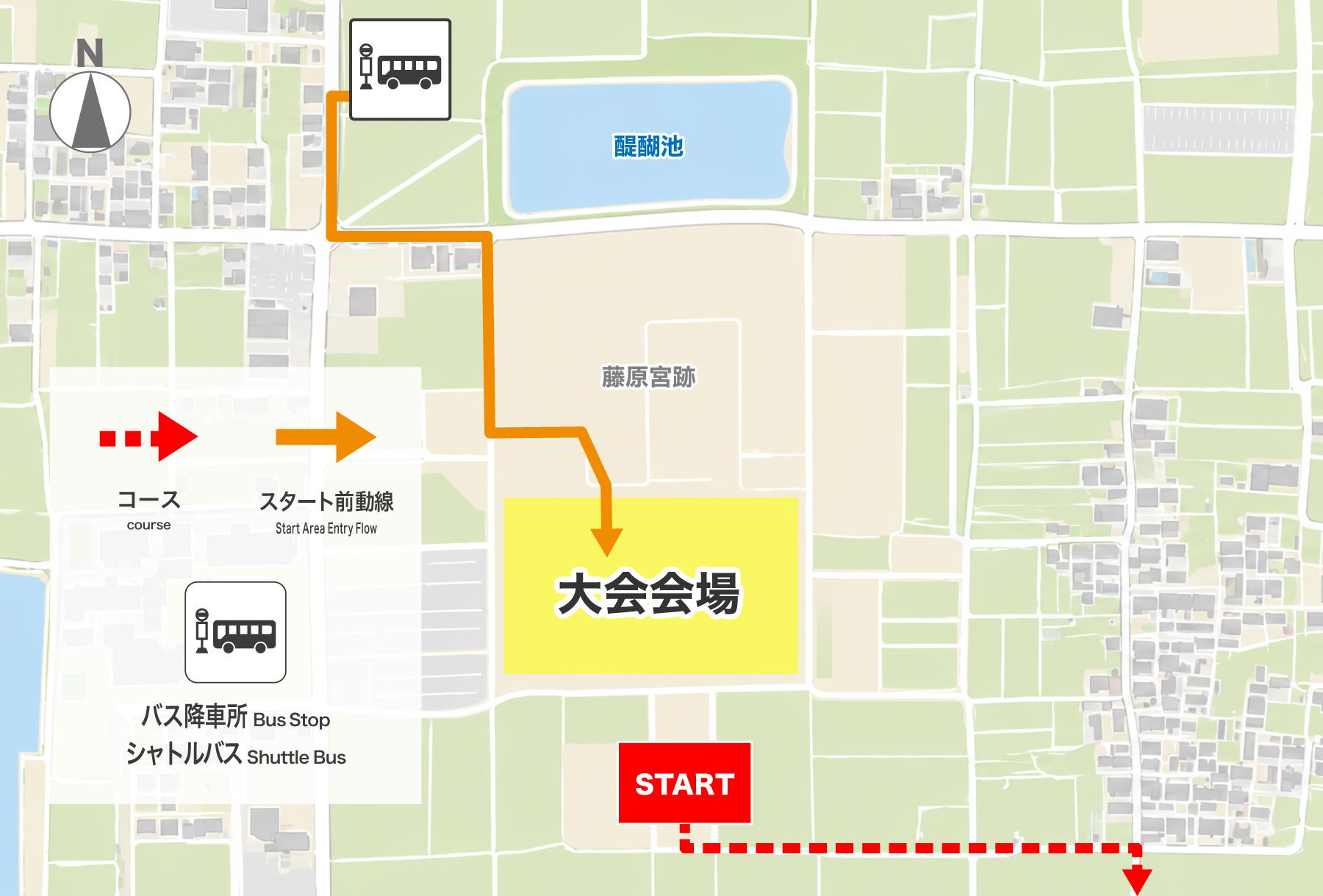 スタート前周辺図