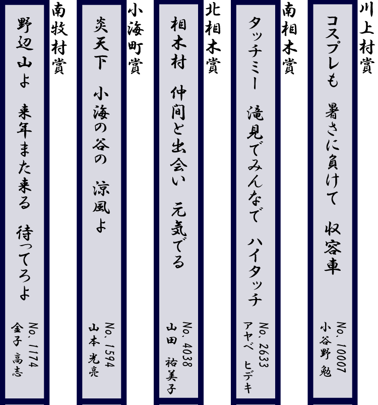 ウルトラ川柳特賞作品