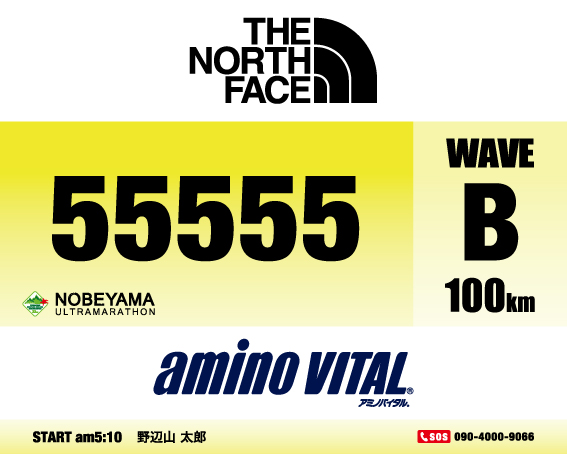 100km WAVE B ナンバーカード